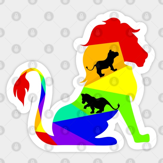 Colorful lion Sticker by MariRiUA